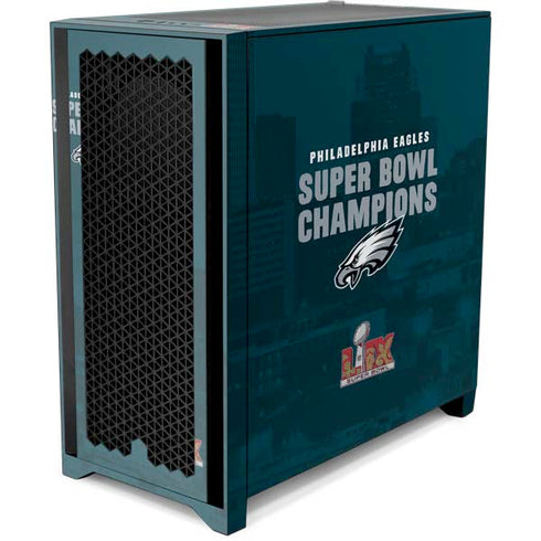 NFL Philadelphia Eagles Super Bowl LIX Champions Corsair 4000D Tempered Glass Mid-Tower ATX Case Skin